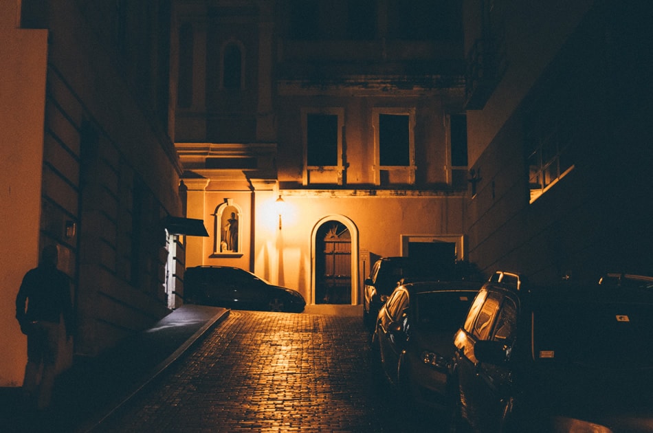 Straßenfotografie bei Nacht