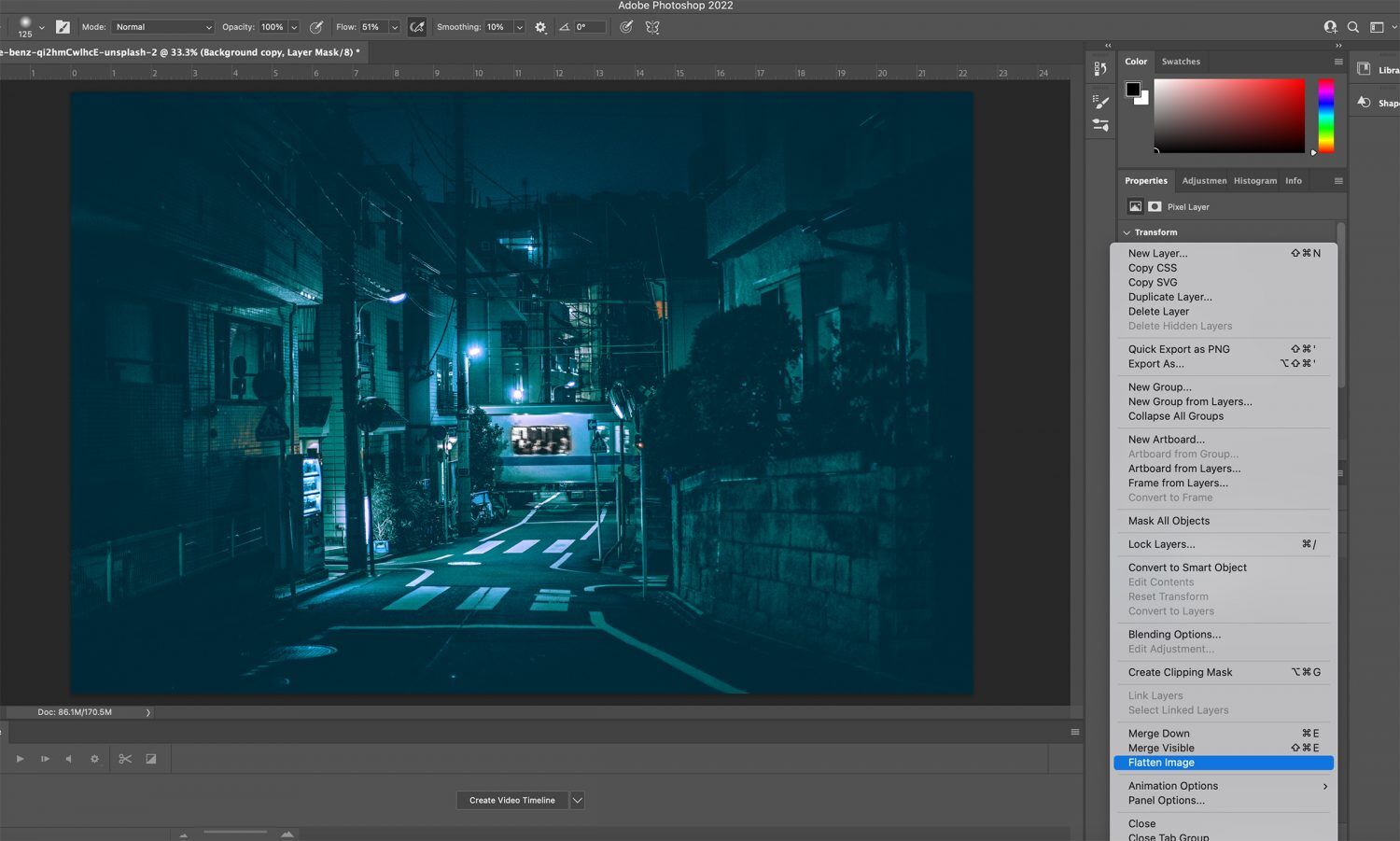 Creating a Noir Night Scene in PS and LR