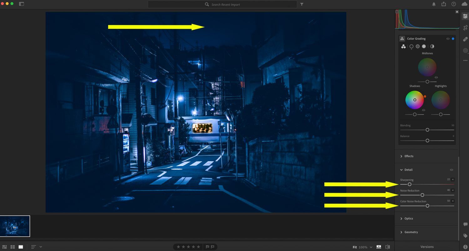 Creating a Noir Night Scene in PS and LR