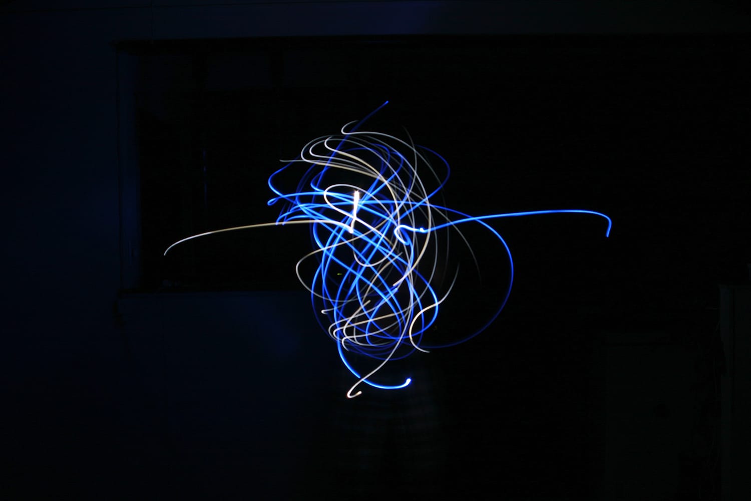 Paint light trails with a flashlight