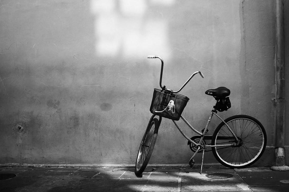 New Orleans Bike - black and white