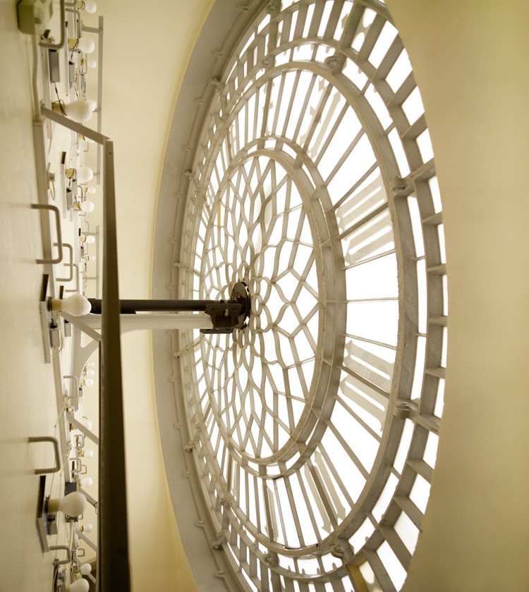 BB Clock face from inside, south - Copyright Peter Dazeley - credit photographer Peter Dazeley