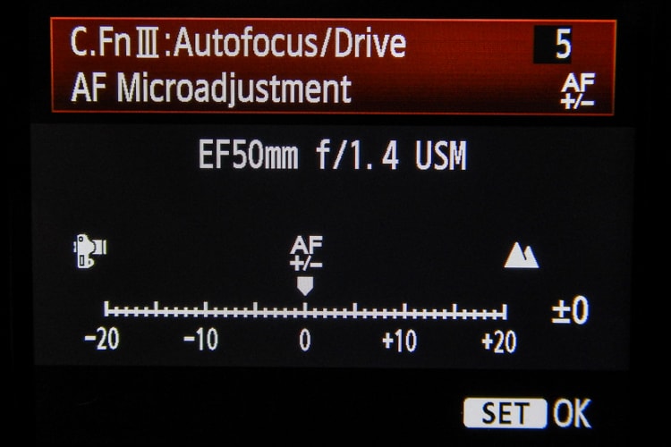 micro focus adjustment