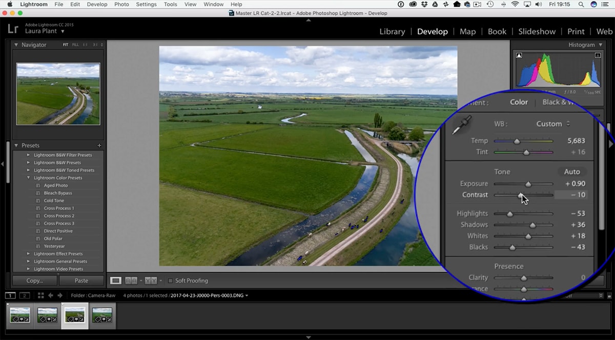 Processing an Aerial Photo in Lightroom & Photoshop