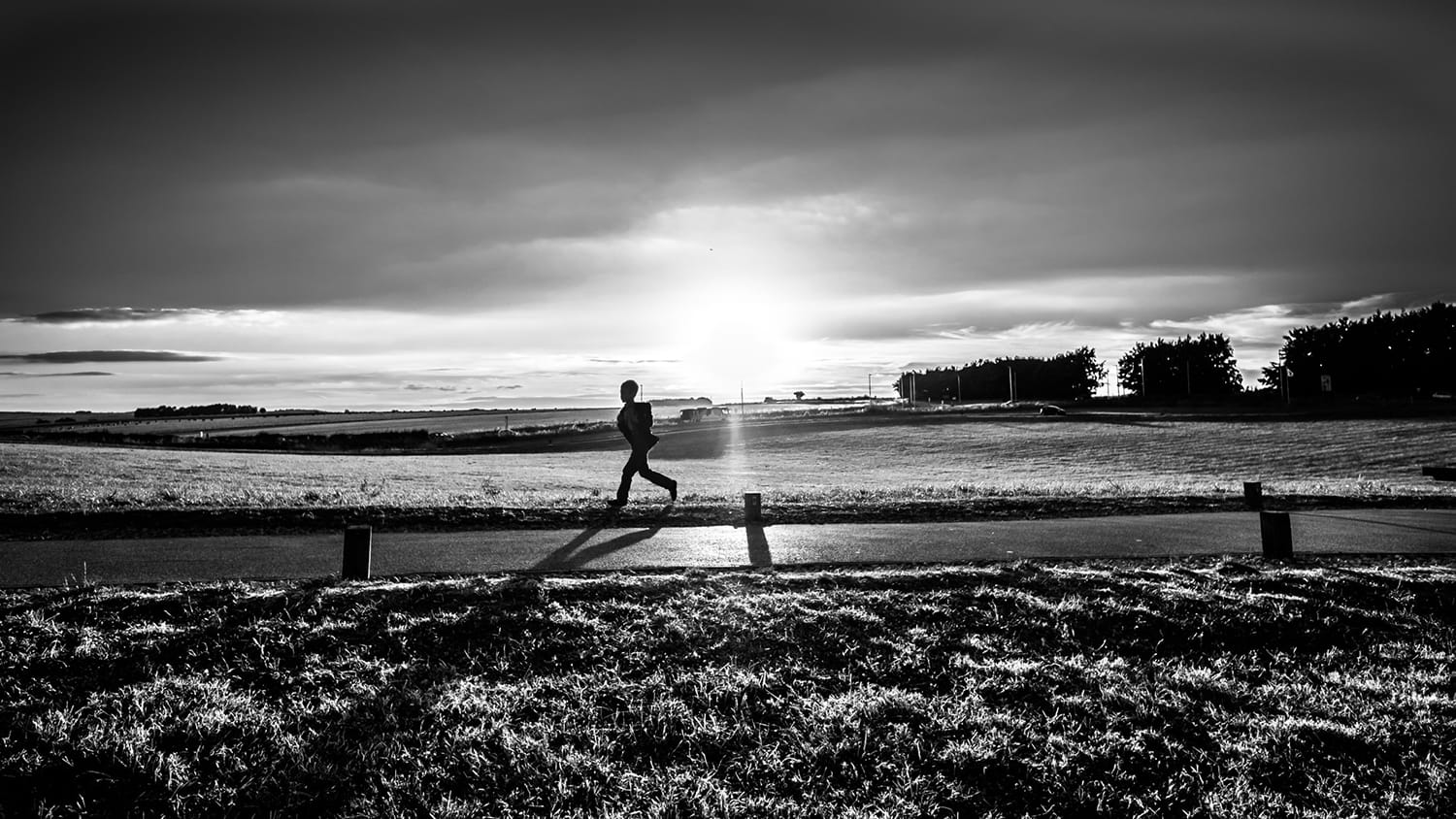 Late - Stonehenge, England - Black and white street photography