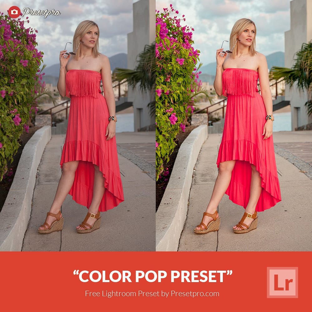 Free Color Pop Lightroom Preset