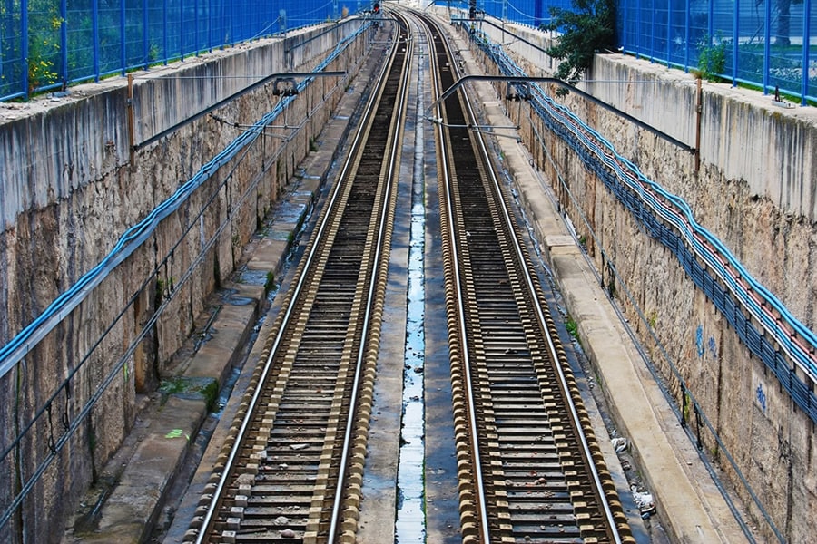 Empty Railroad Track