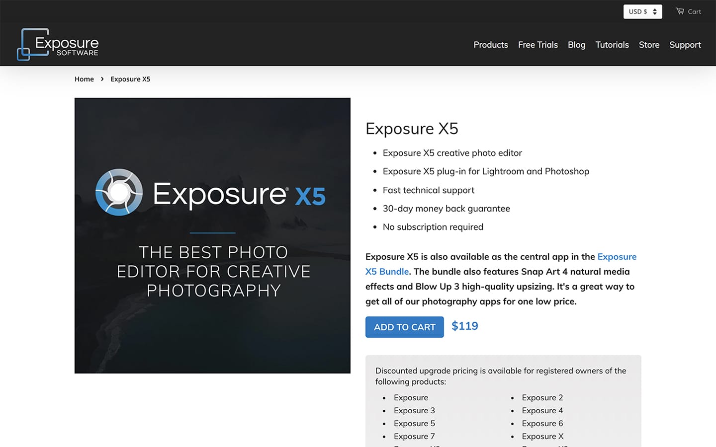 Exposure X5