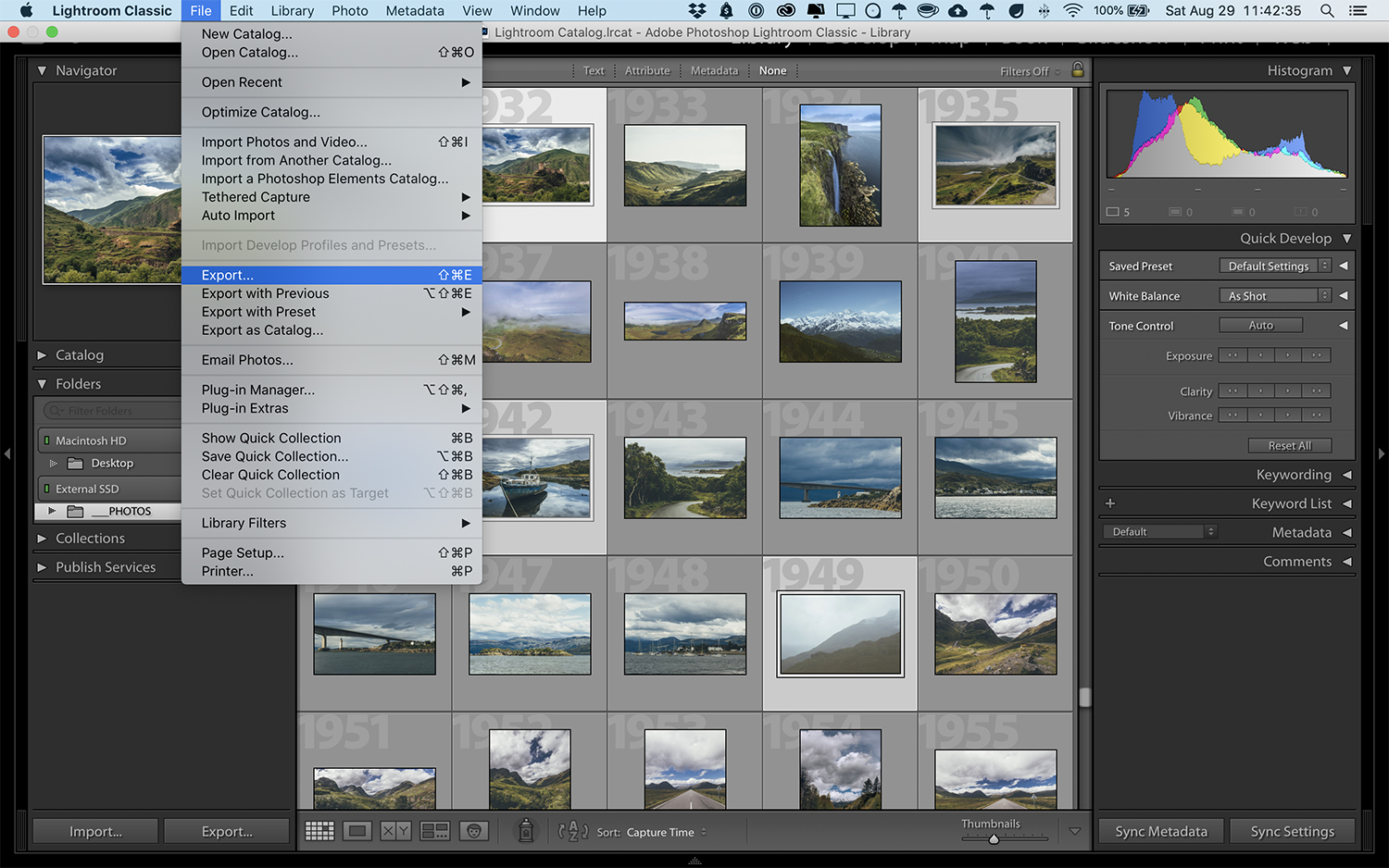 best export settings for lightroom classic