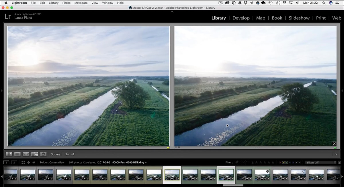Creating an HDR Aerial Panorama in Adobe Lightroom
