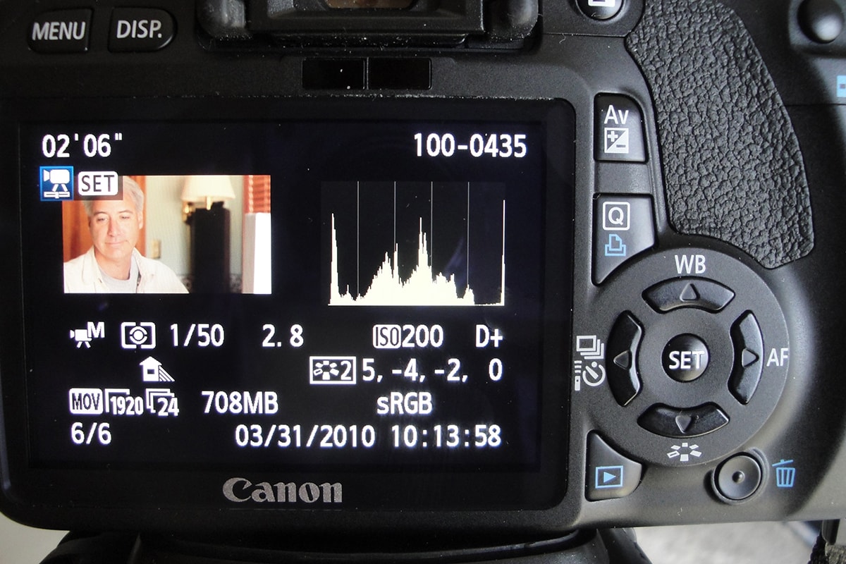 Canon T2i Video Settings For Training Video #1
