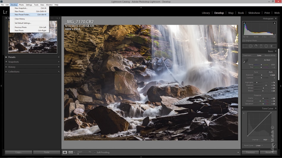 How To Create Presets in Lightroom