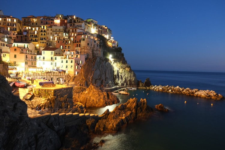 The small idyllic town of Manarola in Italy