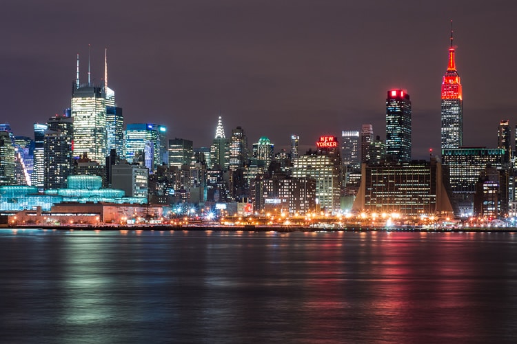 The busy city of New York and its skyscrapers