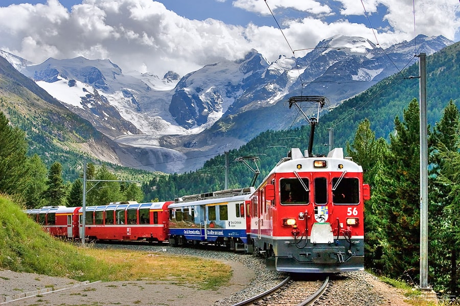 Blick zum Morteratschgletscher, 08. Aug 2010