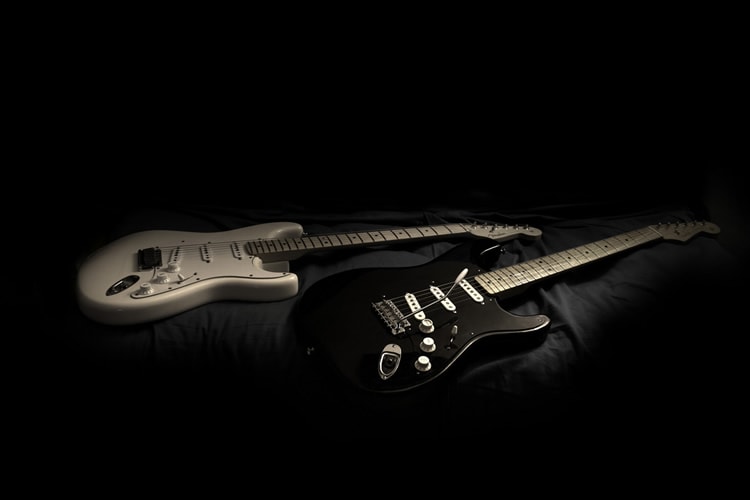 Black & White Stratocasters