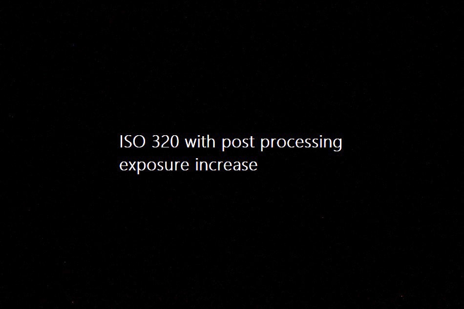 ISO 320 Post-Processing Exposure Increase
