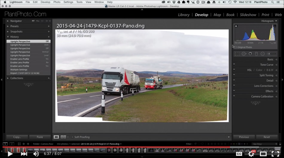 How to Stitch a Panorama in Adobe Lightroom