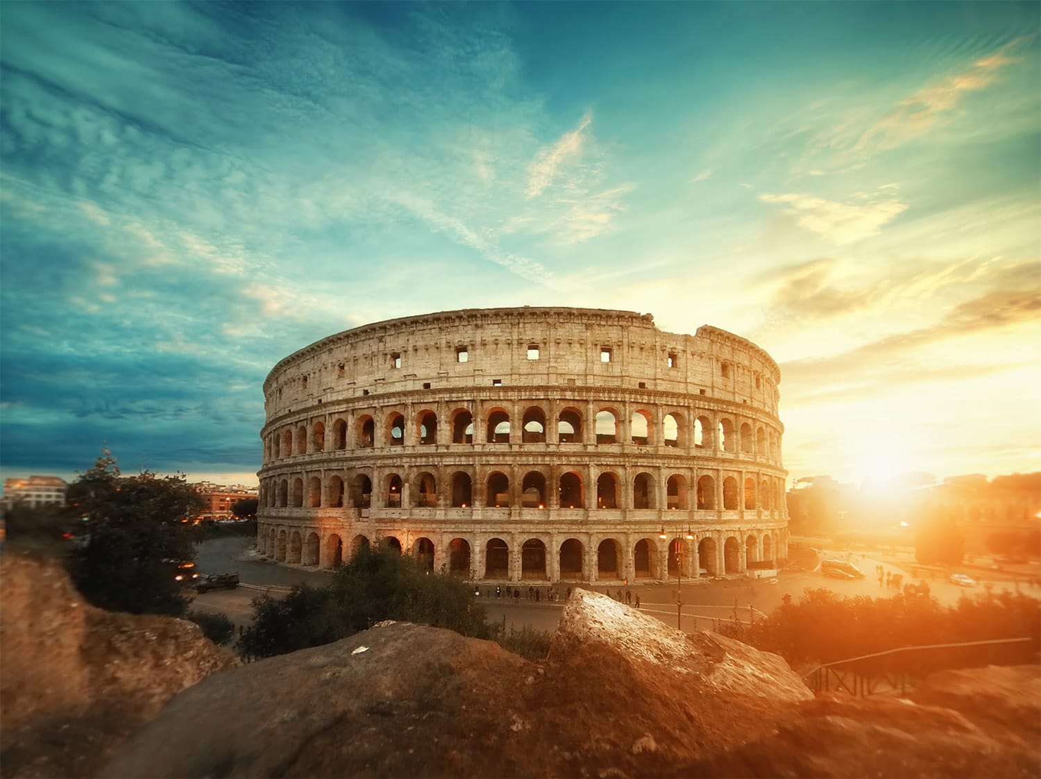 Sunset in Rome