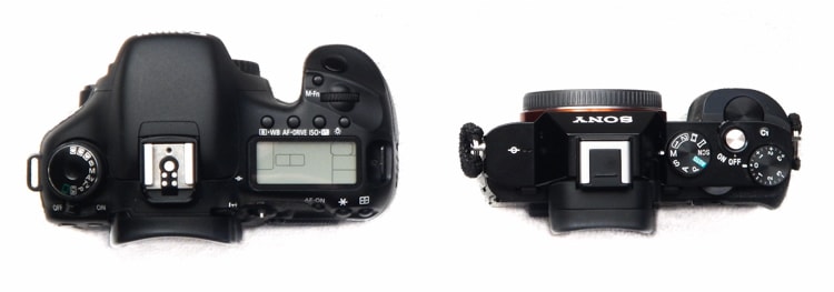 Size Difference Between Canon 7D and Sony a7R