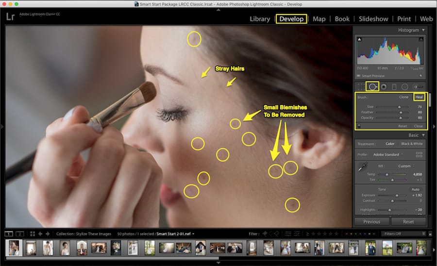 How to Use the Spot Removal Tool in Lightroom