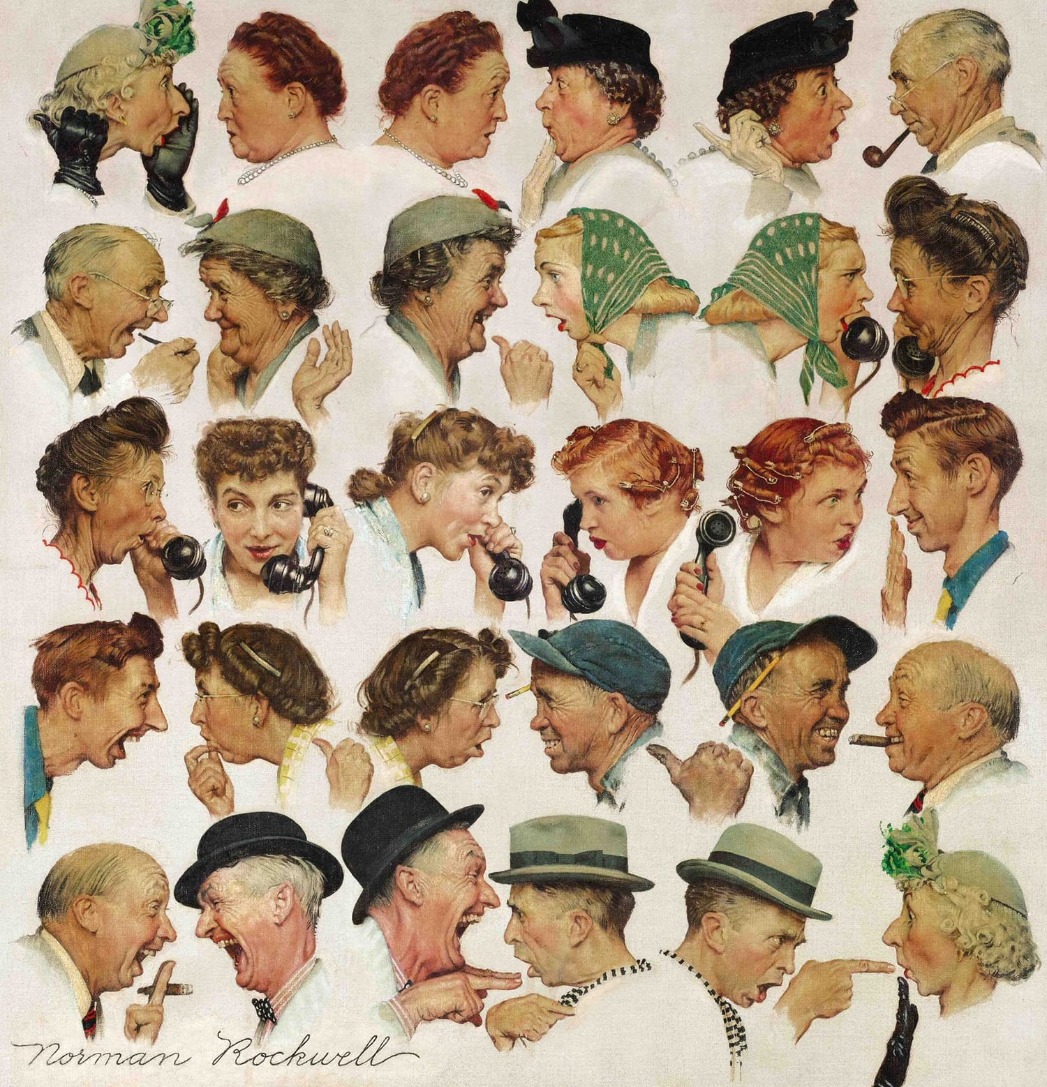 Norman Rockwell’s The Gossips