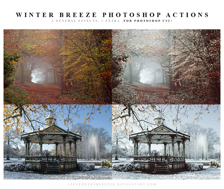 Winter Breeze Photoshop Action