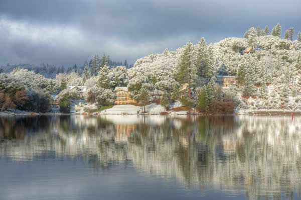 Snow at Pine Mountain Lake - Day 145